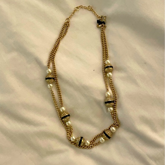 J. Crew Jewelry Jcrew Womens Gold Double Strand Necklace With
